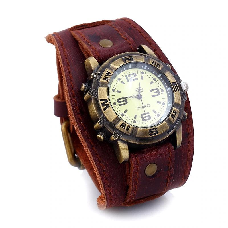 Montre en Cuir Marron