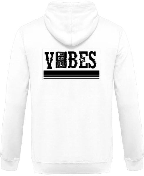 Sweat Blanc  à Capuche Vibes Teufeur